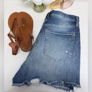 Free People Twist & Shout Denim Shorts